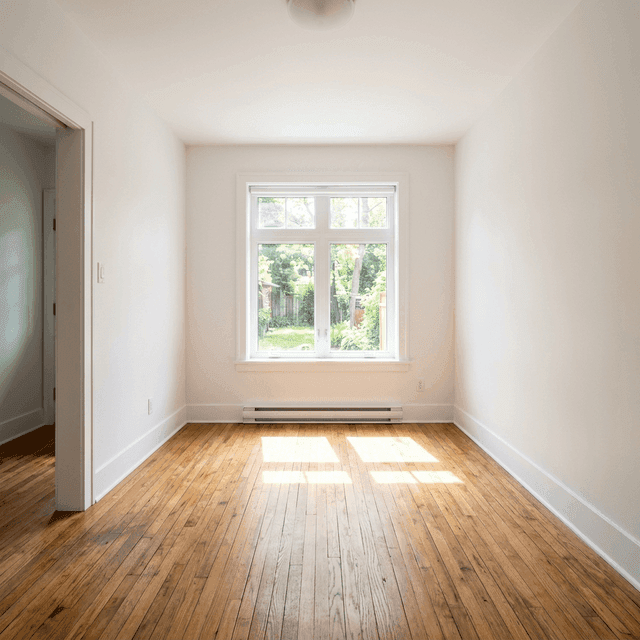 Original photo of empty #Industrial #HomeOffice before virtual staging
